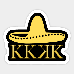 The Golden Sombrero Award- 4 strikeouts in a game Sticker